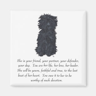 Imán Recuerdo de Affenpinscher
