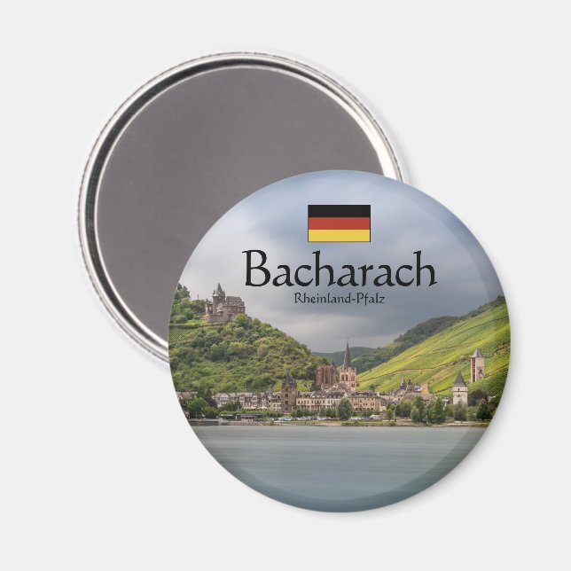 Imán Recuerdo de Bacharach (Anverso/Reverso)