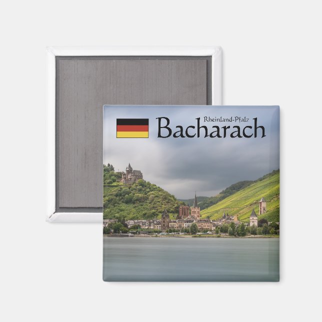 Imán Recuerdo de Bacharach (Anverso/Reverso)