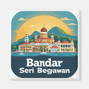 Imán 🧲 Recuerdo de Bandar Seri Begawan 🌏