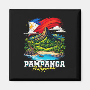 Imán Recuerdo de bandera filipina de Pampanga Filipinas