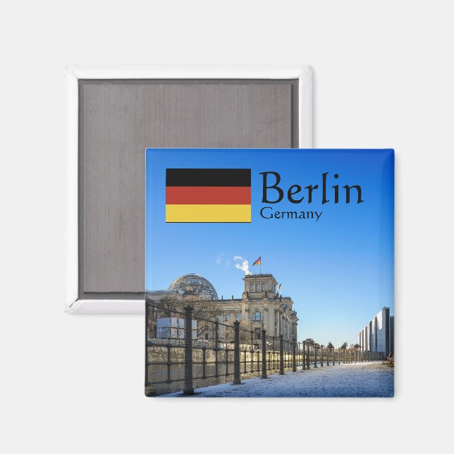 Imán Recuerdo de Berlín Alemania  (Anverso/Reverso)