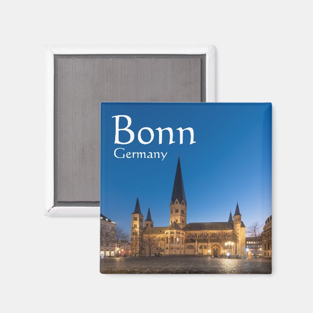 Imán Recuerdo de Bonn Alemania (Anverso/Reverso)