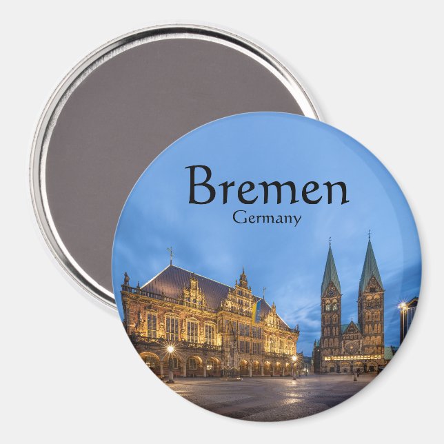 Imán Recuerdo de Bremen (Anverso/Reverso)