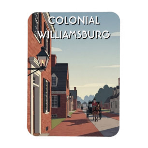 Imán Recuerdo de Colonial Williamsburg Virginia