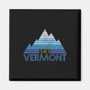 Imán Recuerdo de esquí de Vermont Deportes de montaña v