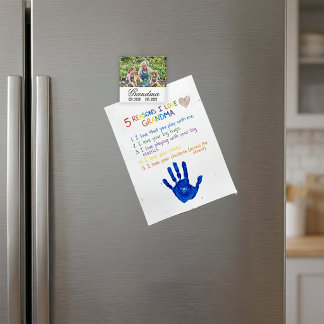 Imán Recuerdo de Foto Establecido por la Abuela