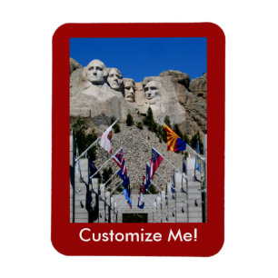 Imán Recuerdo de fotos del Personalizable Mount Rushmor