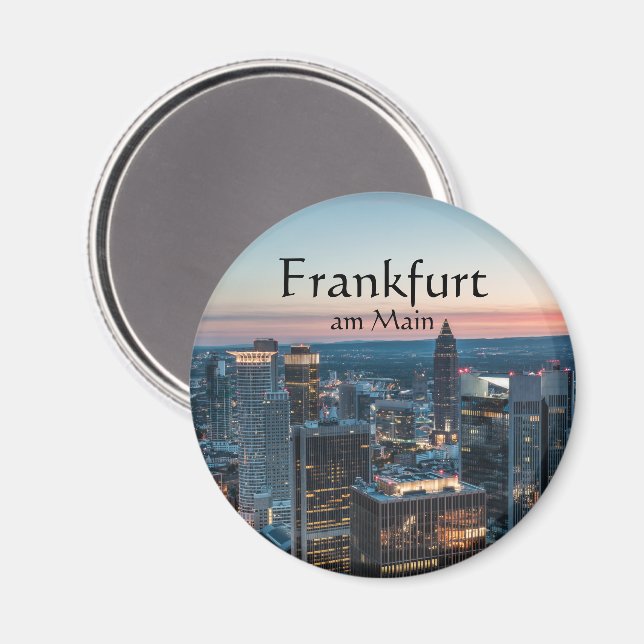 Imán Recuerdo de Frankfurt Alemania (Anverso/Reverso)