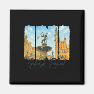 Imán Recuerdo de Gdansk Polonia Pincelada Viaje Gdansk