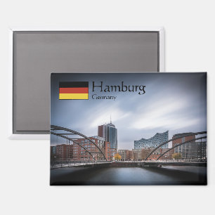 Imán Recuerdo de Hamburgo Alemania