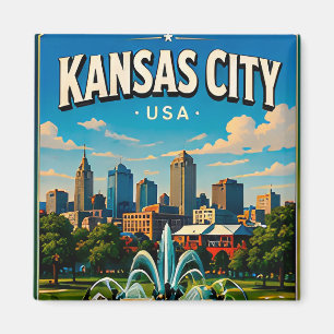 Imán Recuerdo de Kansas City Missouri