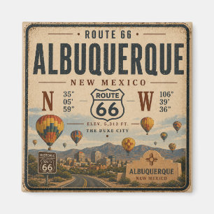 Imán Recuerdo de la Antigua Carretera de Nuevo México