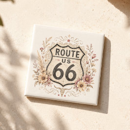 Imán Recuerdo de la carretera madre floral boho