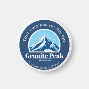 Imán Recuerdo de la estación de esquí Granite Peak Wisc