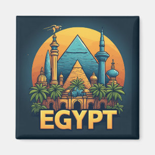 Imán Recuerdo de la historia de viaje a Egipto para col
