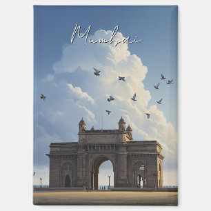 Imán Recuerdo de la Puerta de la India de Mumbai