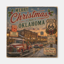 Imán Recuerdo de las fiestas de la ruta 66 de Oklahoma