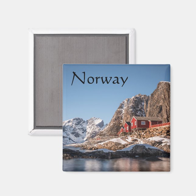 Imán Recuerdo de Lofoten Noruega (Anverso/Reverso)