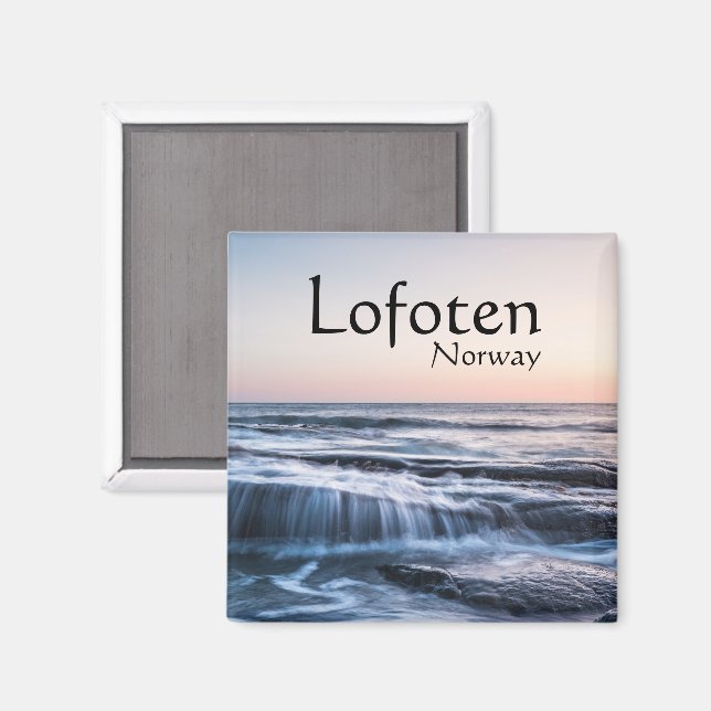 Imán Recuerdo de Lofoten Noruega  (Anverso/Reverso)