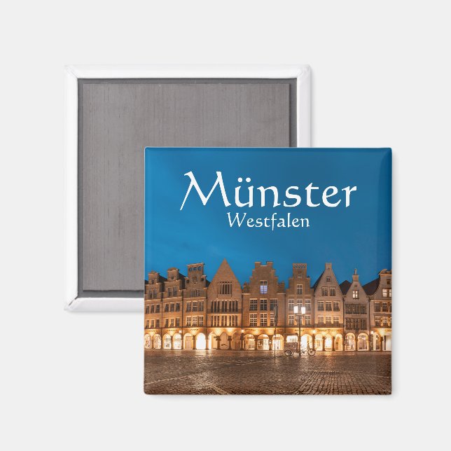 Imán Recuerdo de Münster (Anverso/Reverso)