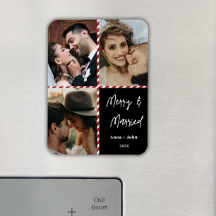 Imán Recuerdo de Navidad para recién casados con foto