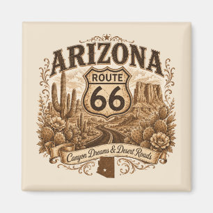 Imán Recuerdo de nevera de la antigua carretera de Ariz