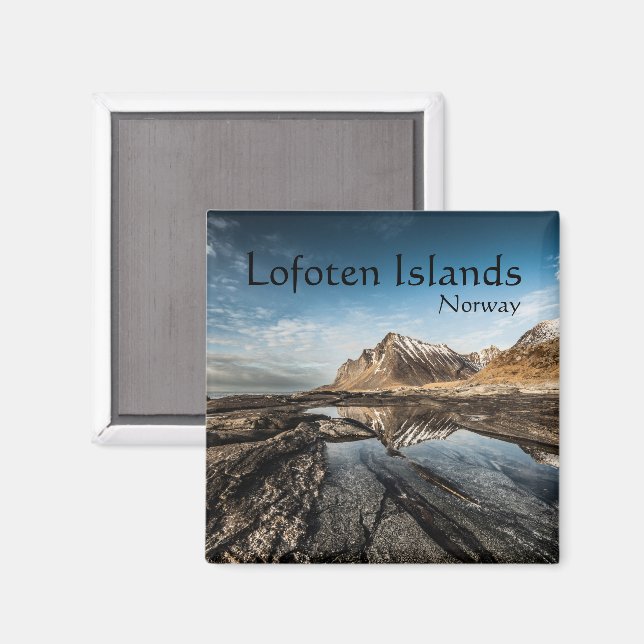 Imán Recuerdo de Noruega Lofoten (Anverso/Reverso)