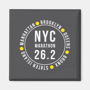 Imán Recuerdo de Nueva York Nyc Corredor de Maratón _2