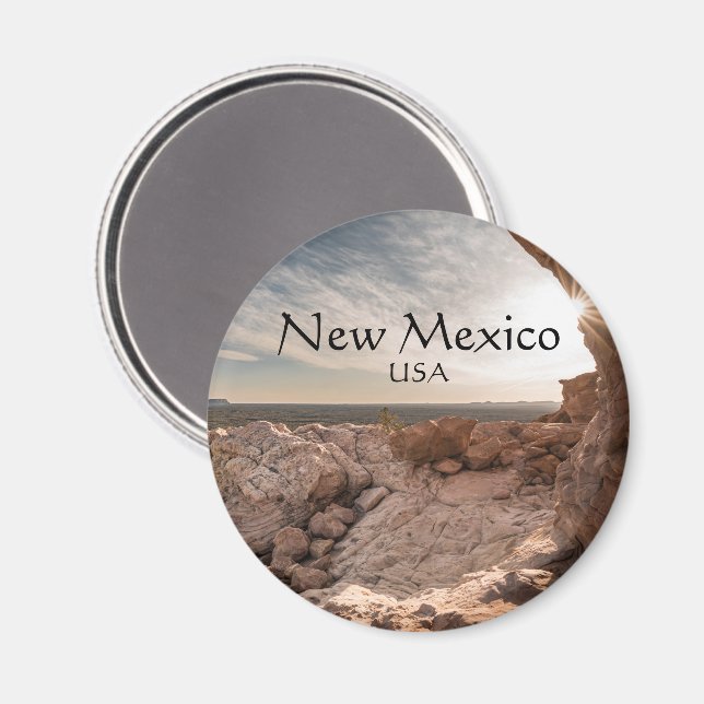 Imán Recuerdo de Nuevo México (Anverso/Reverso)