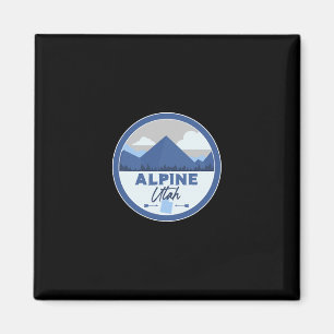 Imán Recuerdo de senderismo en Alpine Utah Ut Mountains