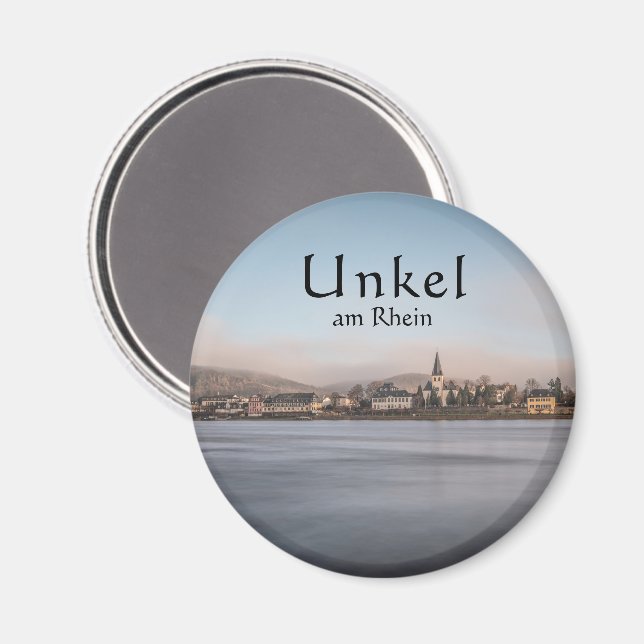 Imán Recuerdo de Unkel Rhein (Anverso/Reverso)