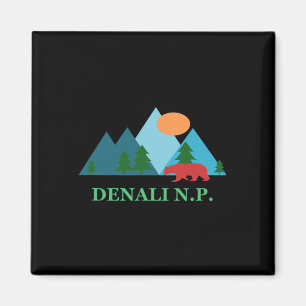 Imán Recuerdo de vacaciones de escena natural del parqu