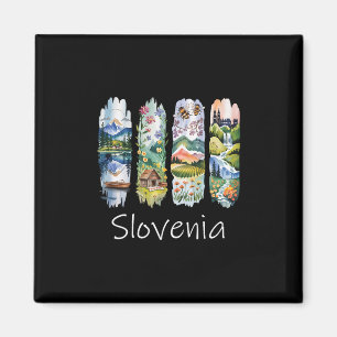 Imán Recuerdo de vacaciones de Eslovenia Pincelada Eslo