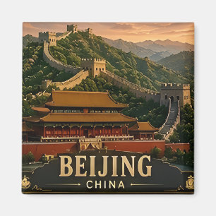 Imán Recuerdo de vacaciones en Beijing China para viaje