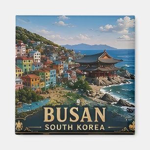 Imán 🧲 Recuerdo de vacaciones en Busan Corea del Sur p