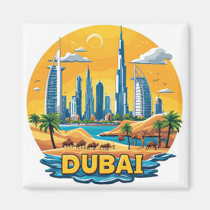 Imán 🧲 Recuerdo de vacaciones en Dubai Marina de Emira