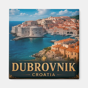 Imán Recuerdo de vacaciones en Dubrovnik Croacia para v