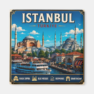 Imán 🧲 Recuerdo de vacaciones en Estambul Turquía para