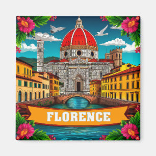 Imán 🧲 Recuerdo de vacaciones en Florencia, Italia, de