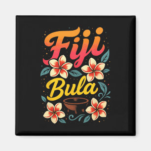 Imán Recuerdo de vacaciones en isla tropical de Fiji Bu