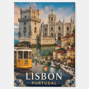 Imán 🧲 Recuerdo de vacaciones en Lisboa Portugal 🌇