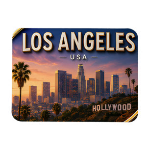 Imán Recuerdo de vacaciones en Los Ángeles California