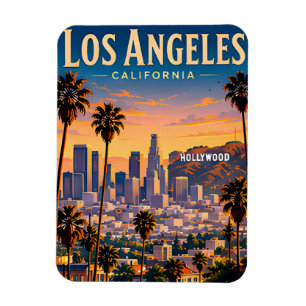 Imán Recuerdo de vacaciones en Los Ángeles California