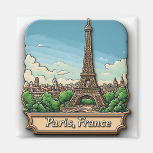 Imán 🧲 Recuerdo de vacaciones en París Francia para co