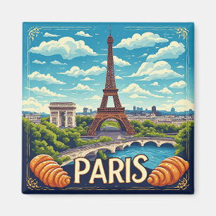 Imán 🧲 Recuerdo de vacaciones en París Francia para vi