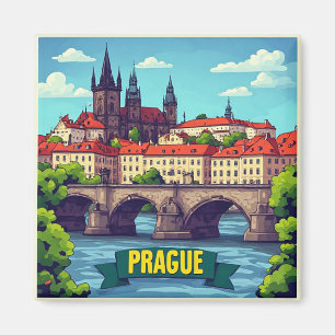 Imán 🧲 Recuerdo de vacaciones en Praga República Checa