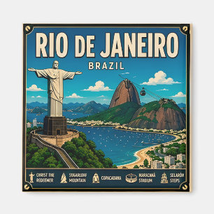 Imán 🌎 Recuerdo de Vacaciones en Rio De Janeiro para V