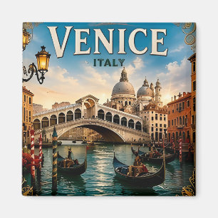 Imán 🚤 Recuerdo de vacaciones en Venecia, Italia para