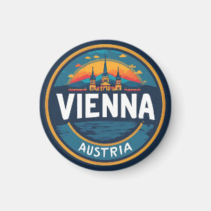 Imán Recuerdo de vacaciones en Viena, Austria para aman